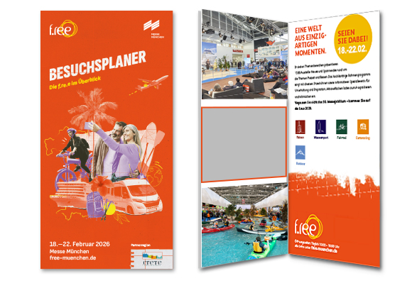 1/3 Seite Anzeige im f.re.e Visitor Guide